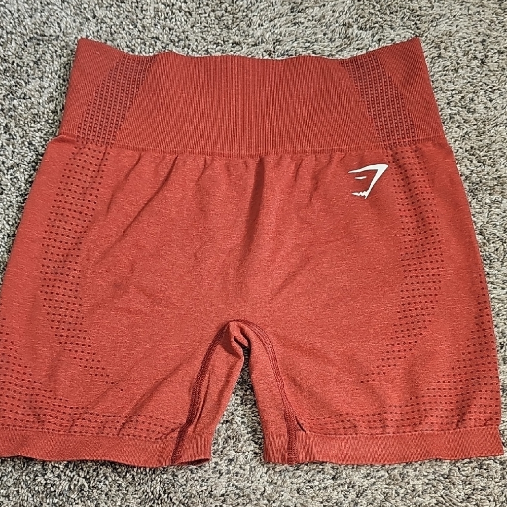 Gymshark Brick Red Athletic Shorts